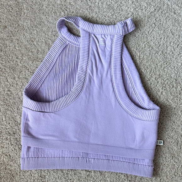 Aerie Lavender Ribbed Halter Tank - Picture 4 of 5